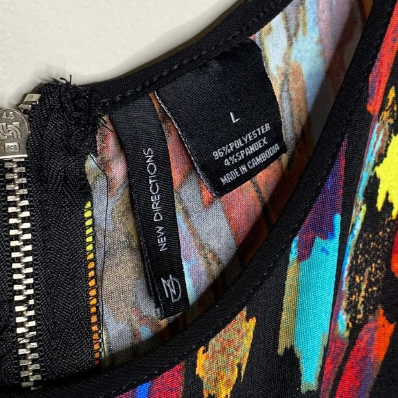 New Direction - Multi Color Summer Dress - Picture 3 of 6